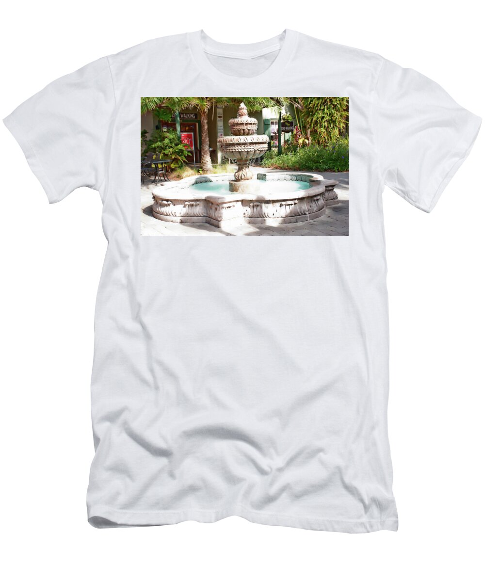 Fountain T-Shirt featuring the photograph The Fountain by Gina O'Brien