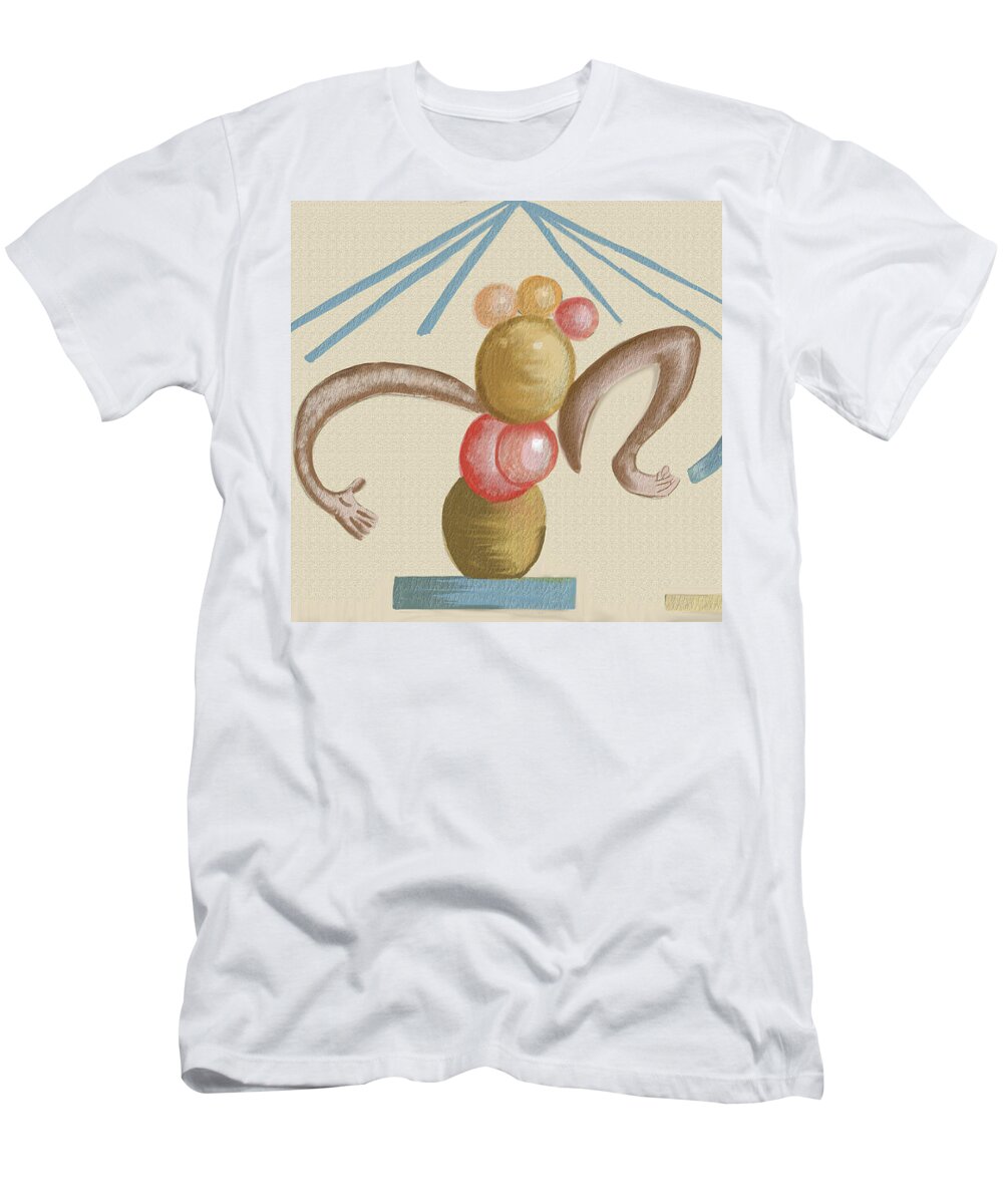 Abstract T-Shirt featuring the painting The Gift of Life by Christina Wedberg
