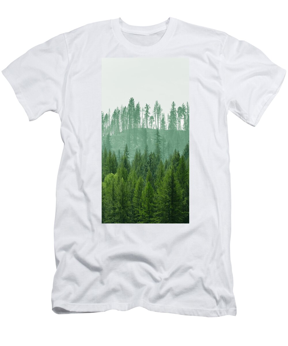 Ever Green T-Shirt featuring the photograph The Green and the not so Green by Troy Stapek
