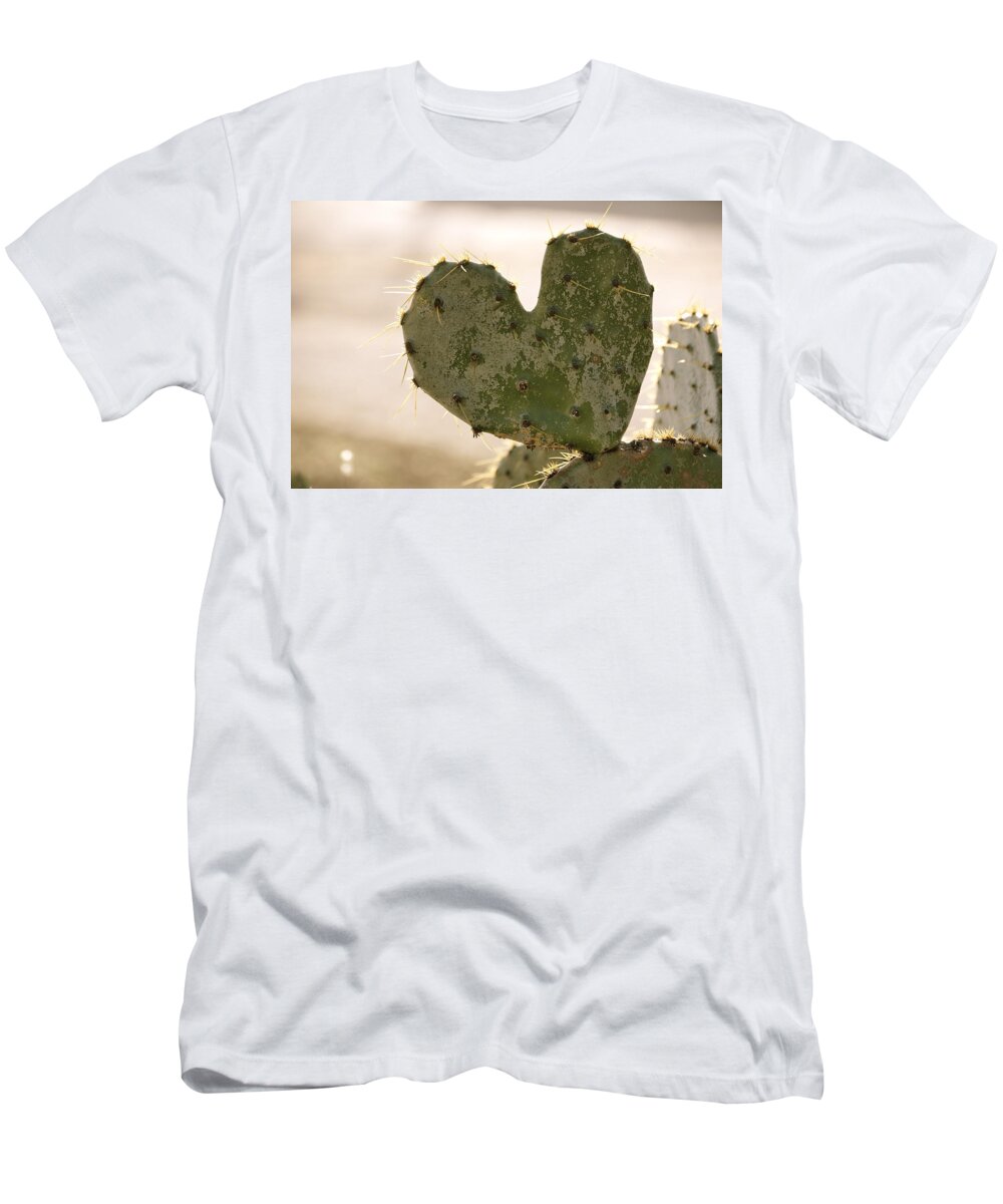 Cactus T-Shirt featuring the photograph The Heart of Texas by Debbie Karnes