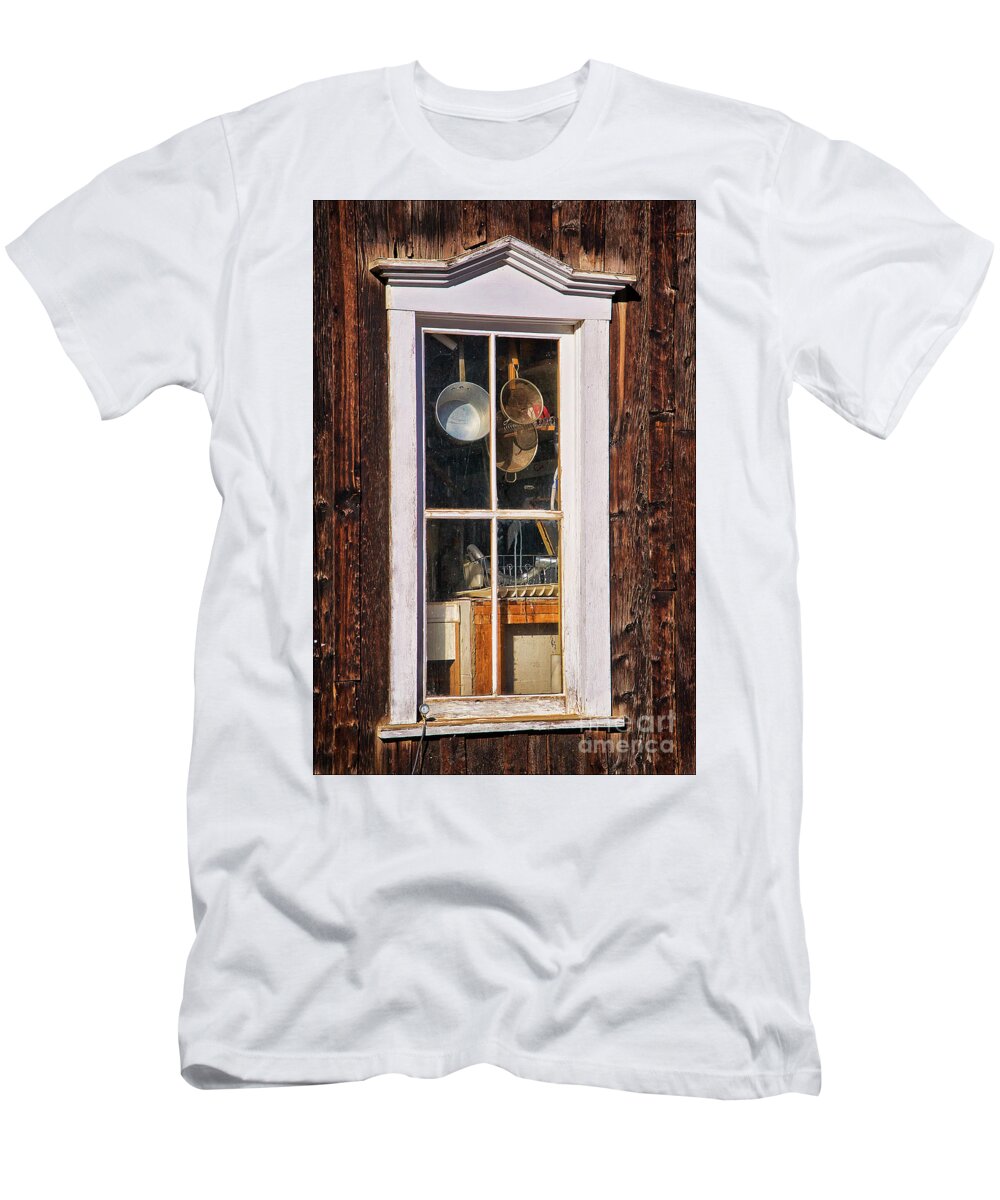 The Kitchen Window T-Shirt featuring the photograph The Kitchen Window by Priscilla Burgers