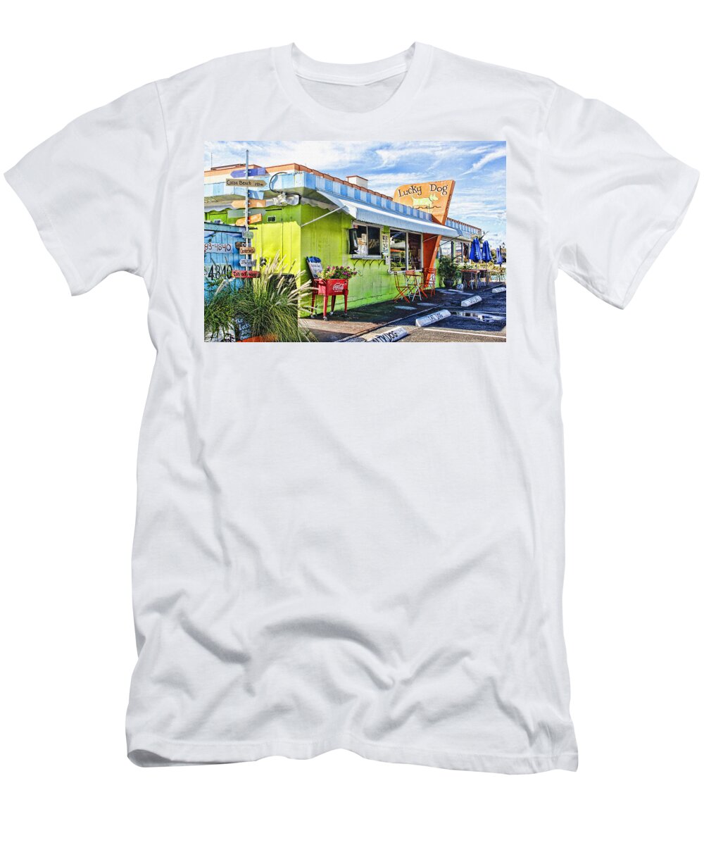 Lucky Dog Diner T-Shirt featuring the photograph The Lucky Dog Diner by HH Photography of Florida