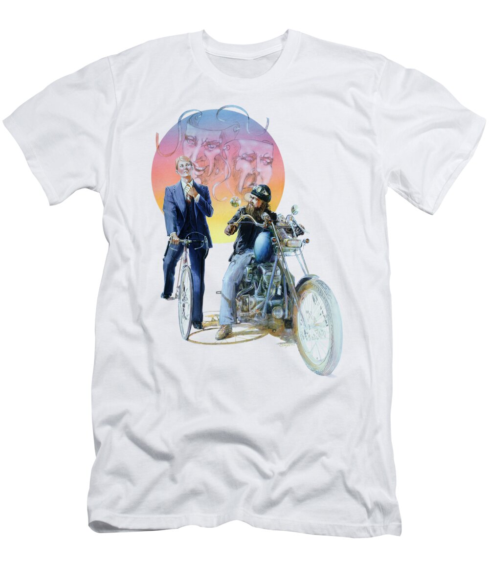 Missionary T-Shirt featuring the painting The Missionary and the Angel by Robert Corsetti