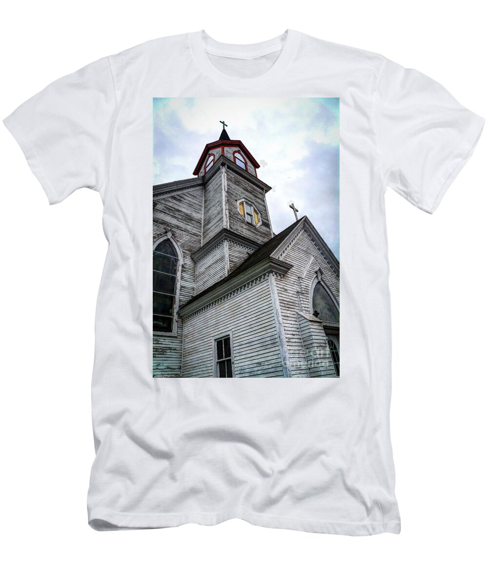 Outdoors T-Shirt featuring the photograph The Olde Church by Deborah Klubertanz