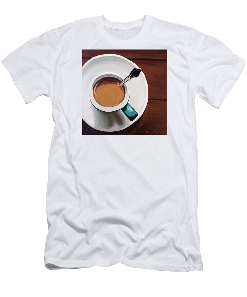 Coffee T-Shirt featuring the painting The Ritual by Nathan Rhoads