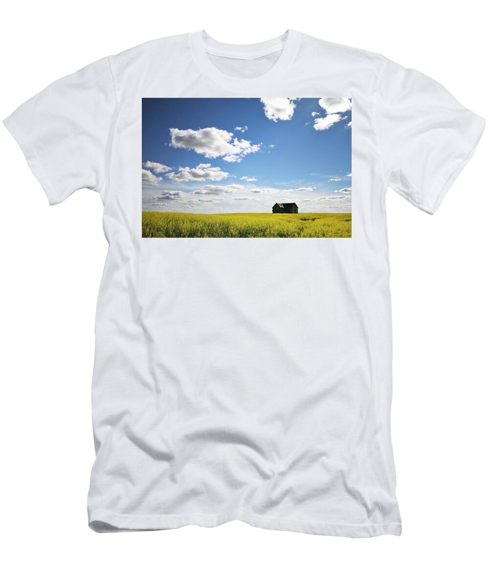 Canola T-Shirt featuring the photograph The Saskatchewan Prairies II by Ryan Crouse