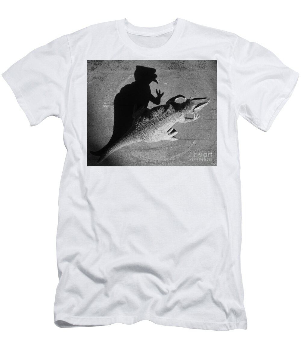 Lizard T-Shirt featuring the photograph The shadow is mightier img 2095 by Marie Neder