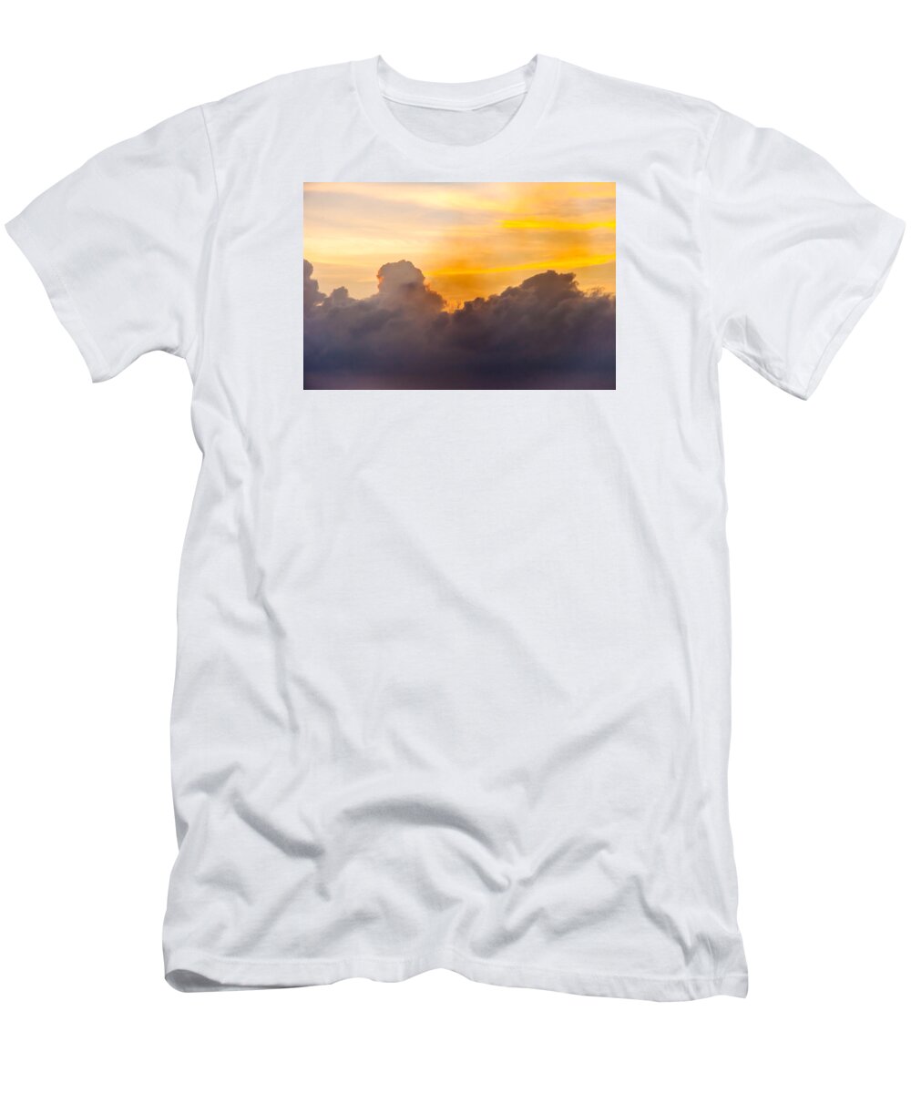 Sunsets T-Shirt featuring the photograph The sky ablaze by Charles McCleanon