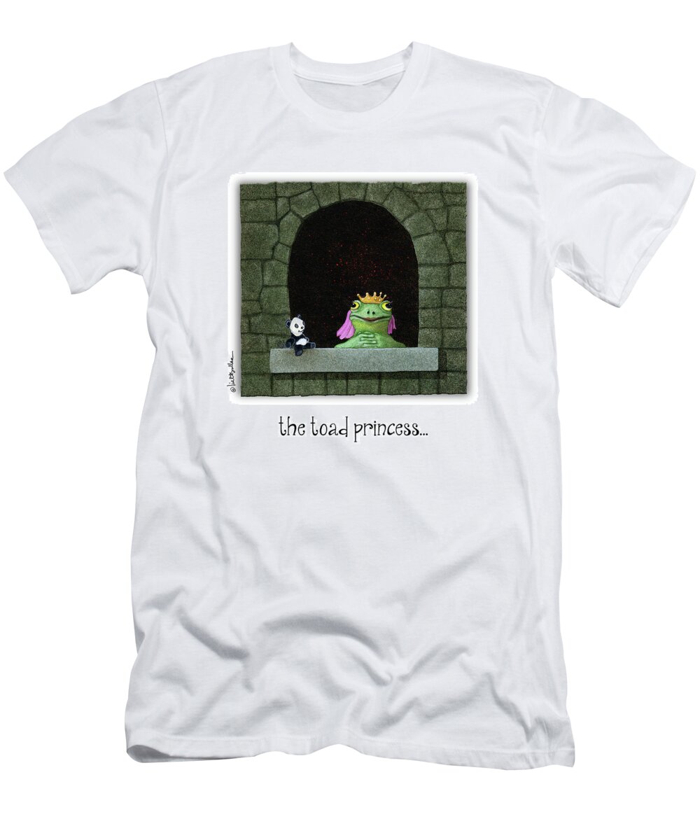 Will Bullas T-Shirt featuring the painting The Toad Princess... by Will Bullas