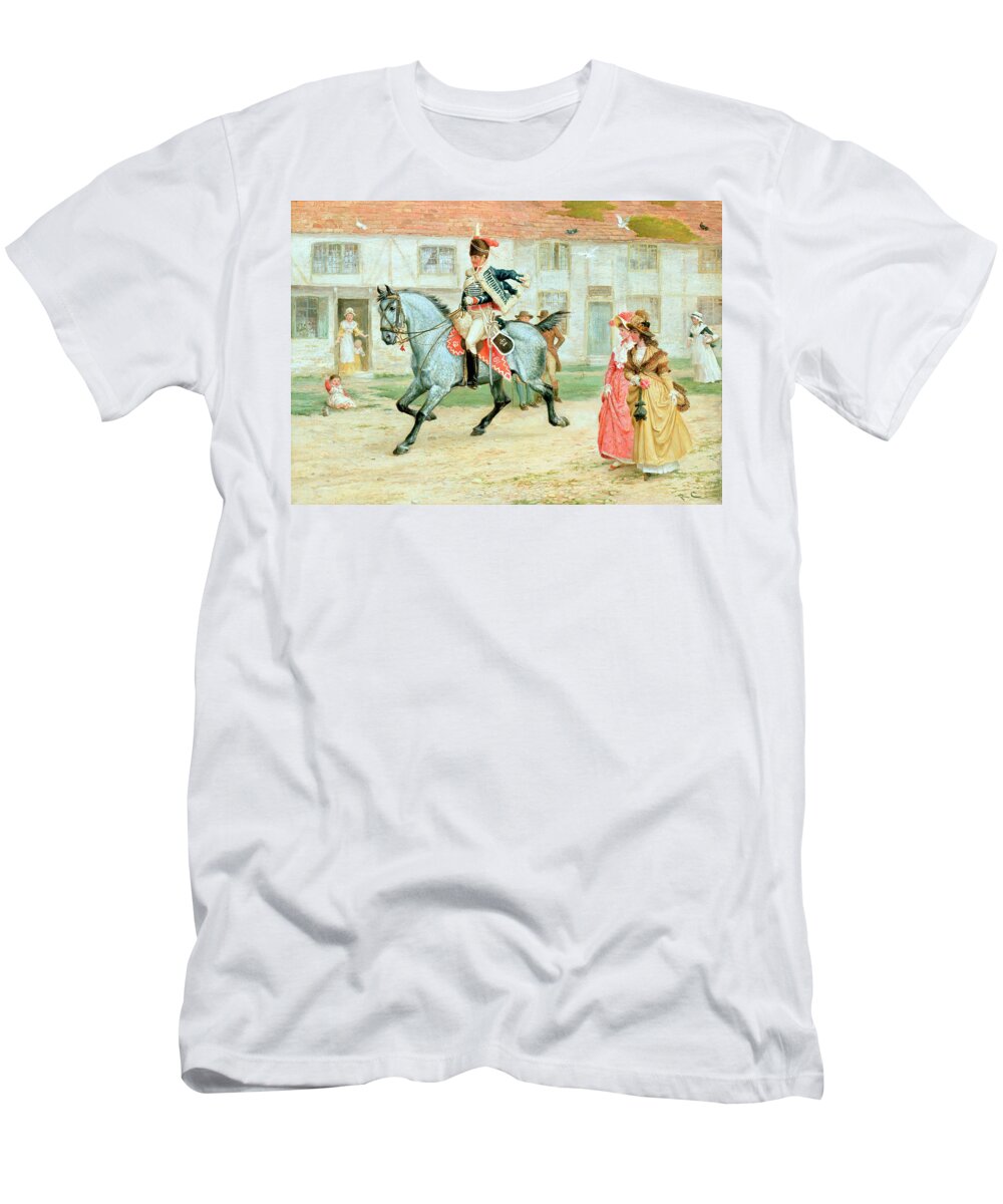 The T-Shirt featuring the painting The Young Subaltern by Richard Cattermole
