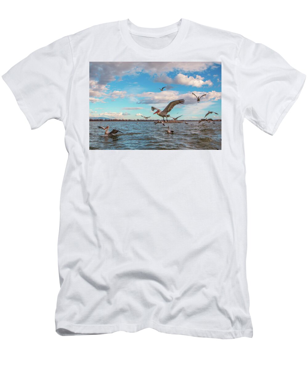 Animal T-Shirt featuring the photograph They are coming.... by Jivko Nakev