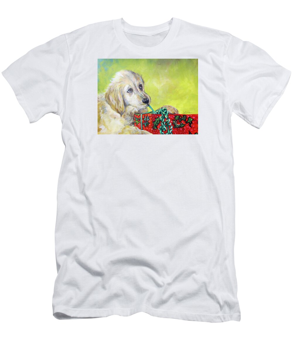 Nature T-Shirt featuring the painting This is Mine? Right? by Donna Tucker