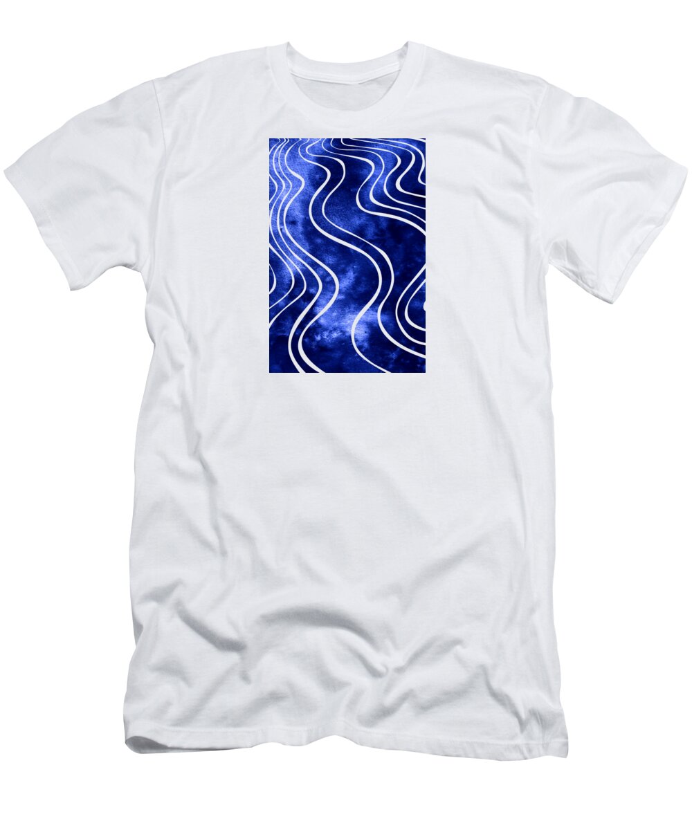 Swell T-Shirt featuring the mixed media Tide IV by Stevyn Llewellyn