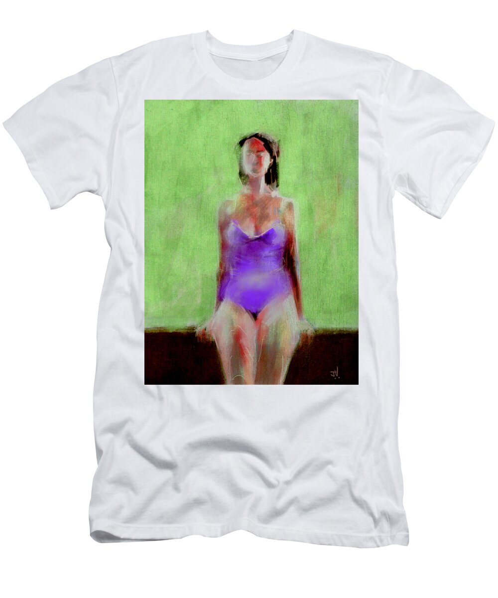 Figure T-Shirt featuring the painting Time Out by Jim Vance