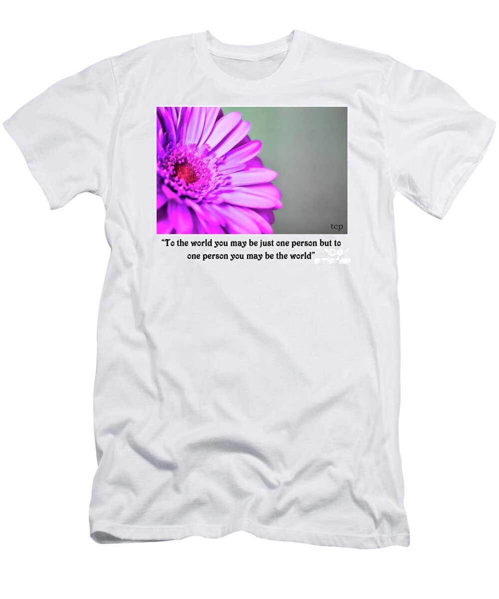 Purple T-Shirt featuring the photograph To the World by Traci Cottingham