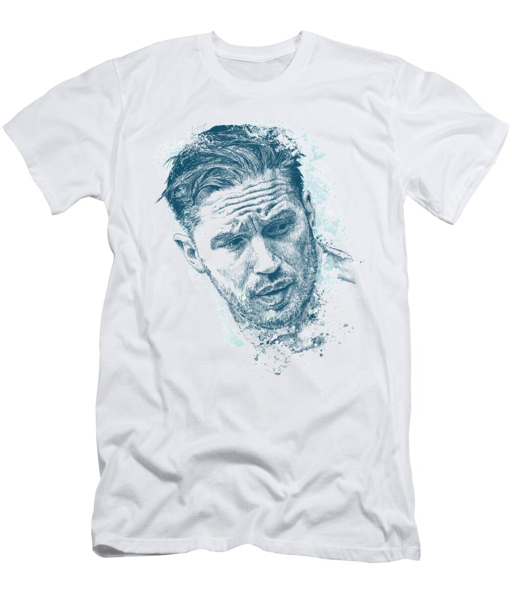 Chadlonius T-Shirt featuring the digital art Tom Hardy by Chad Lonius