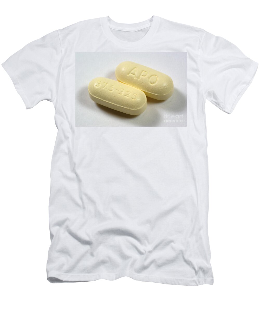 Science T-Shirt featuring the photograph Tramacet Tablets by Scimat