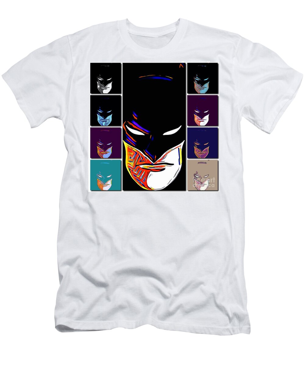 Batman T-Shirt featuring the digital art Tribal Protectors Bat-talion by HELGE Art Gallery