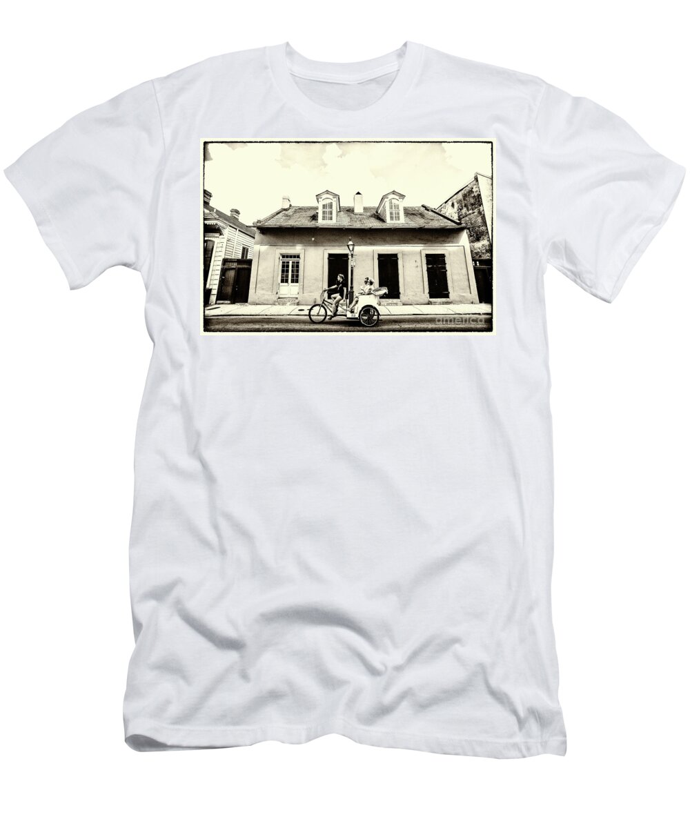 Tricycle Tour Of French Quarter T-Shirt featuring the photograph Tricycle Tour Of French Quarter, New Orleans by Felix Lai