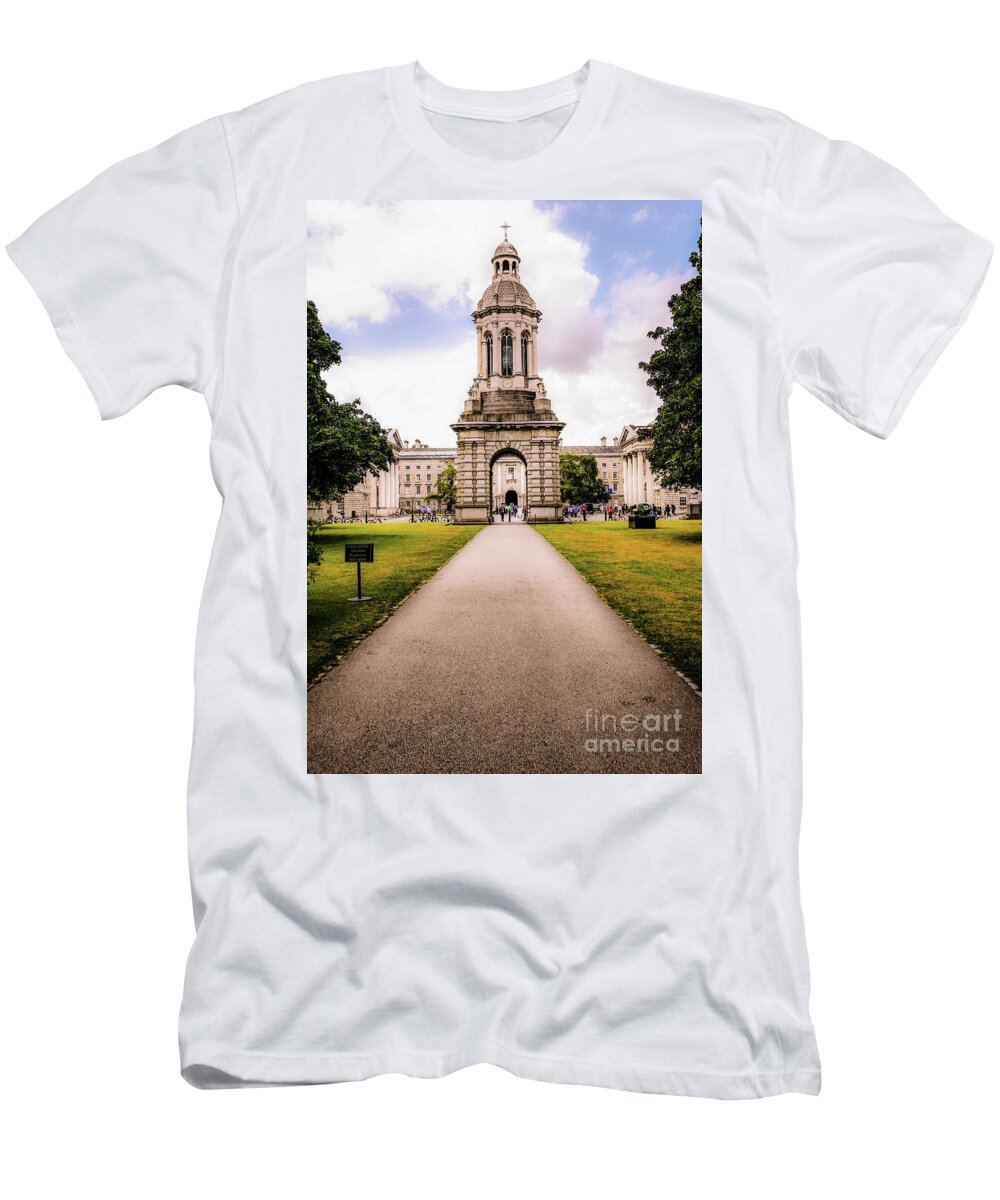 Magical Ireland Series By Lexa Harpell T-Shirt featuring the photograph Trinity College Dublin by Lexa Harpell