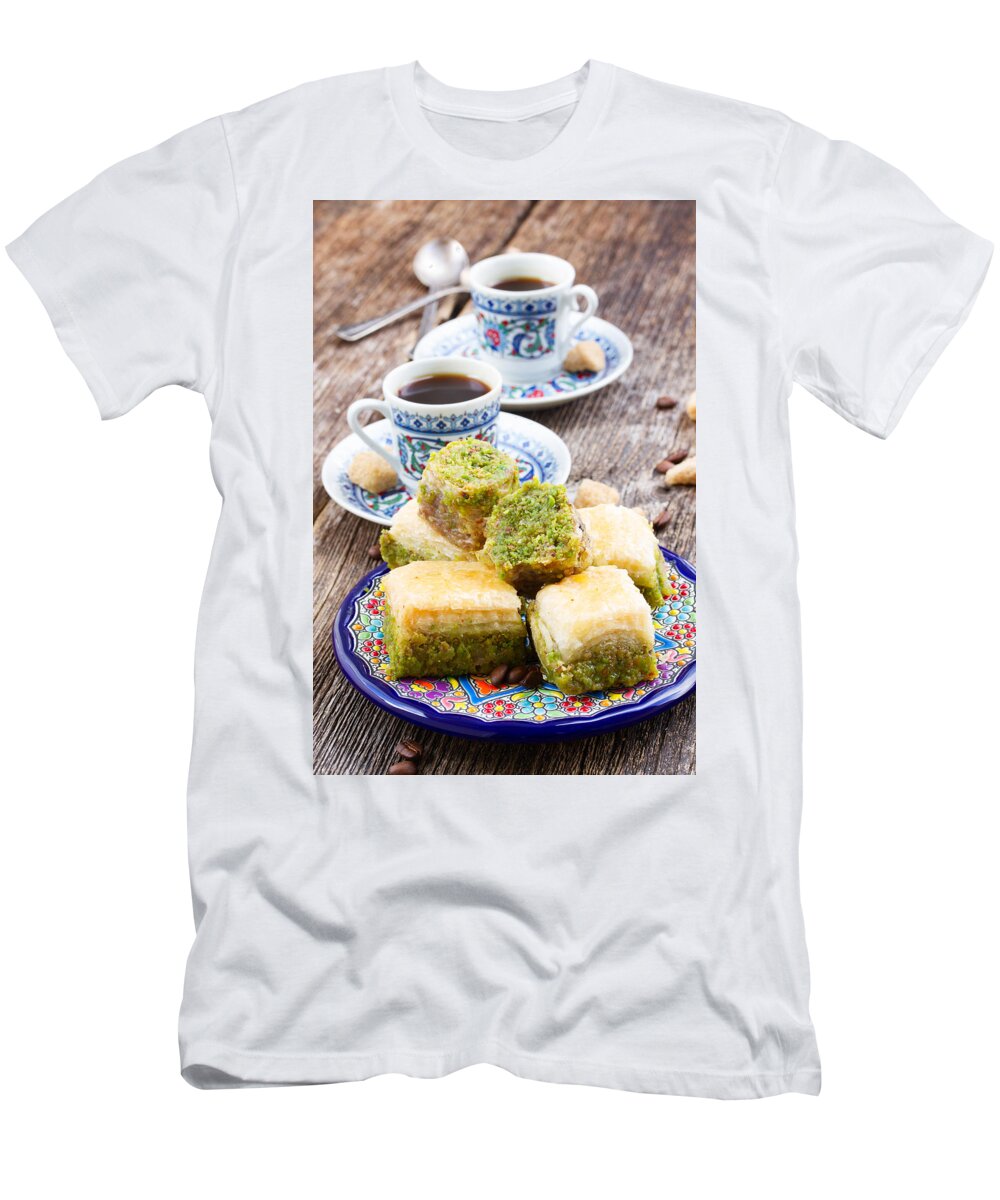 Baklava T-Shirt featuring the photograph Turkish Delights by Anastasy Yarmolovich