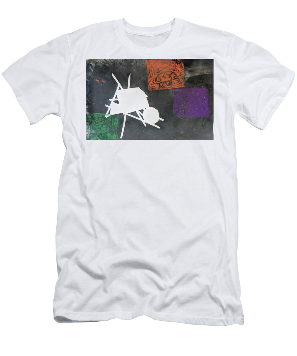  T-Shirt featuring the painting Turtle Land by Abigail White
