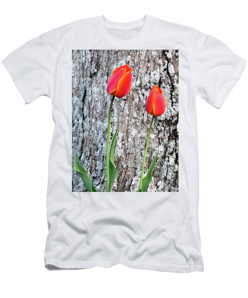 Flowers T-Shirt featuring the photograph Two by Linda Henne