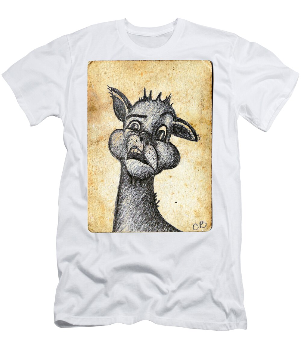 Camel T-Shirt featuring the digital art Uhm by Cristina Bercea