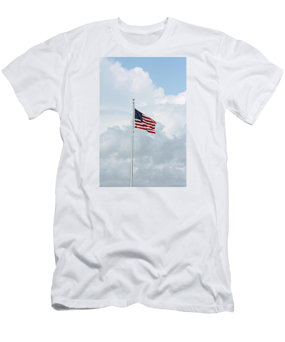 Patriotic T-Shirt featuring the photograph USA by Captain Debbie Ritter