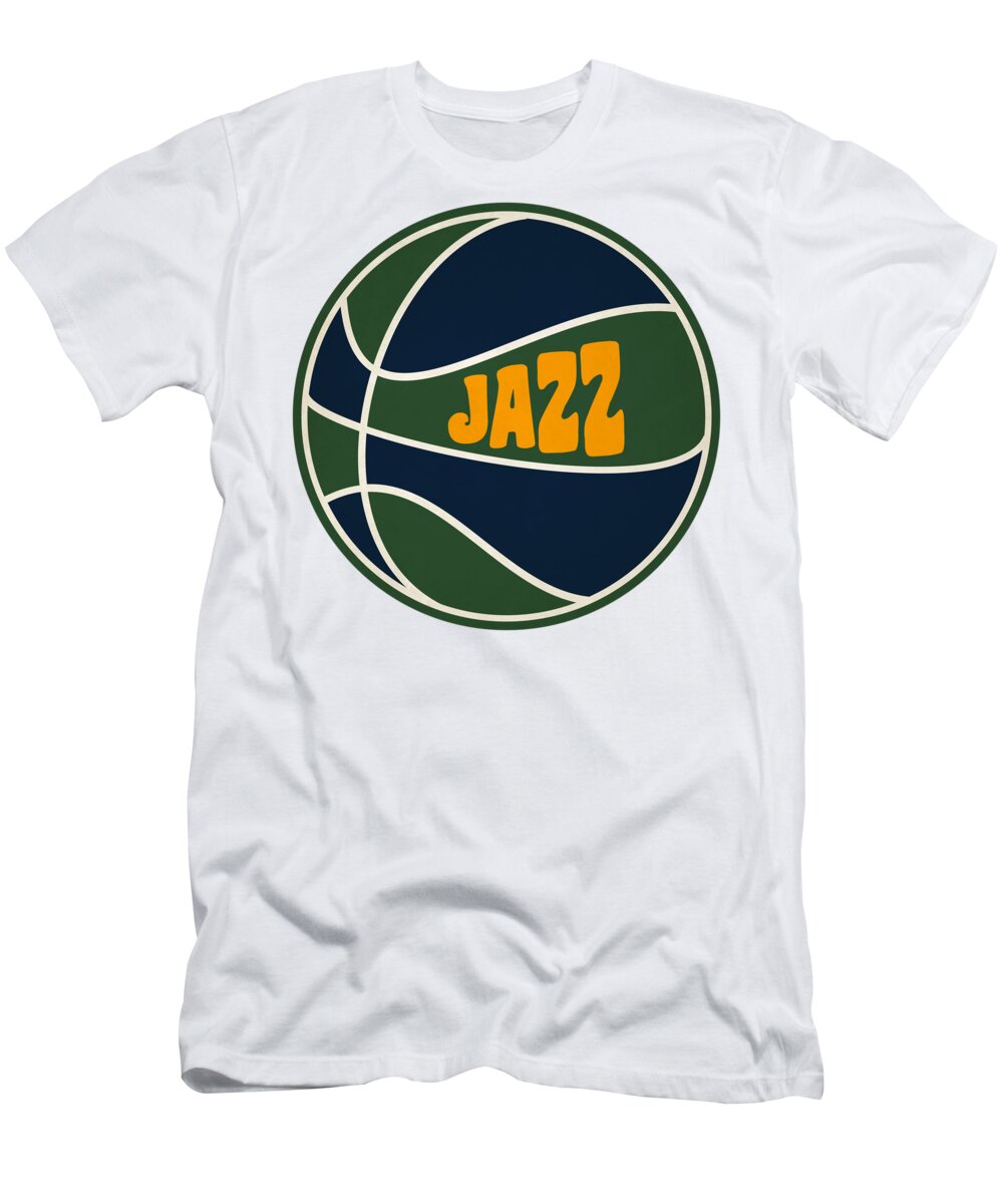 Utah Jazz Retro Shirt T-Shirt by Joe Hamilton - Pixels