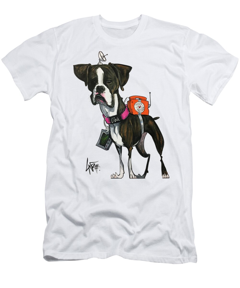 Vca T-Shirt featuring the drawing VCA Kennell by Canine Caricatures By John LaFree