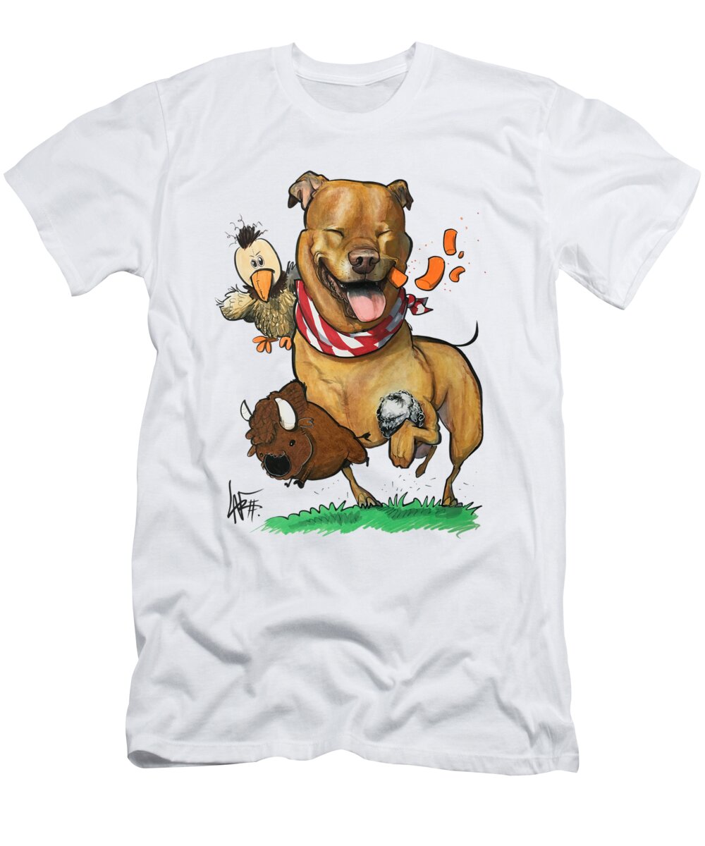 Vca T-Shirt featuring the drawing VCA Poyntz by Canine Caricatures By John LaFree
