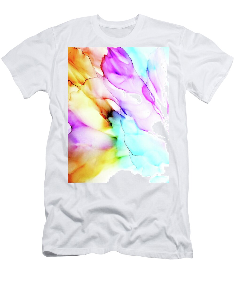 Floral T-Shirt featuring the painting Veda by Kelly Dallas