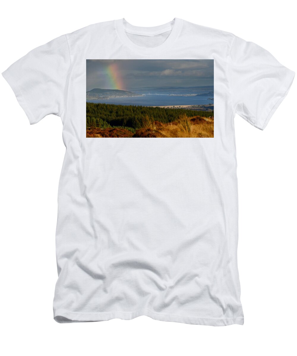 Beauly Firth T-Shirt featuring the photograph View Down the Beauly Firth by Gavin MacRae