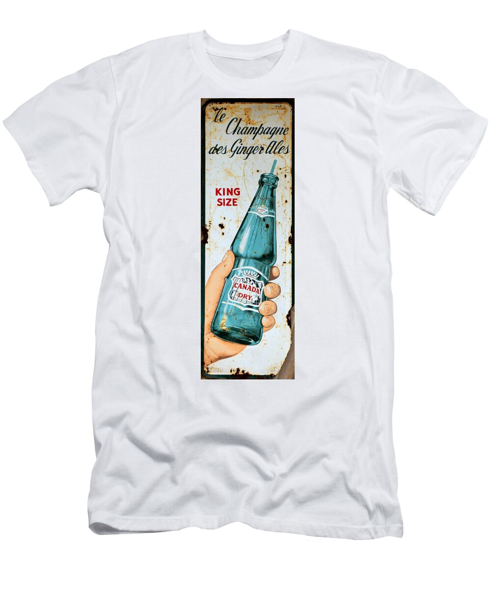 Soft Drinks T-Shirt featuring the photograph Vintage Canada Dry Sign by Andrew Fare