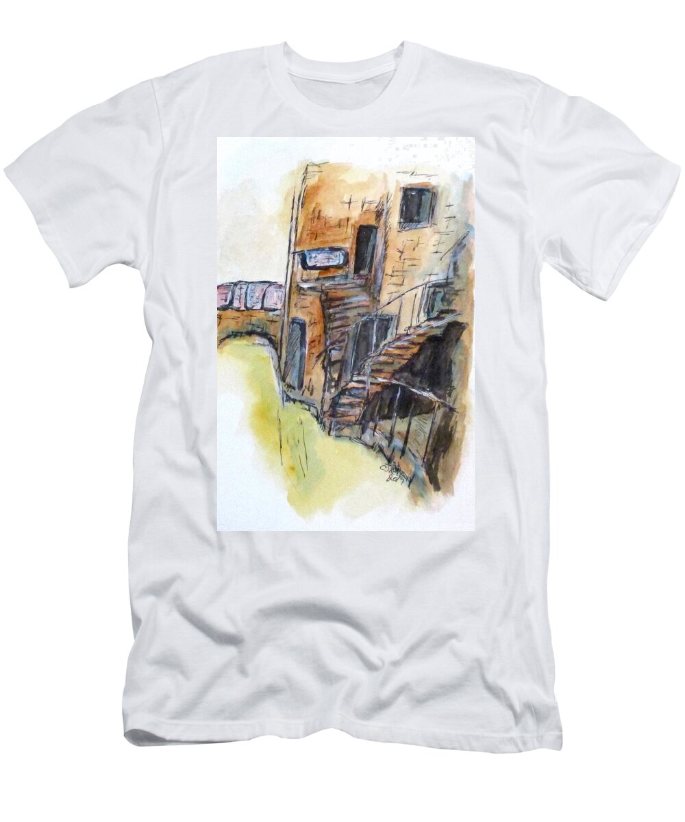 Water Color T-Shirt featuring the painting Vintage Carpet Clean by Clyde J Kell