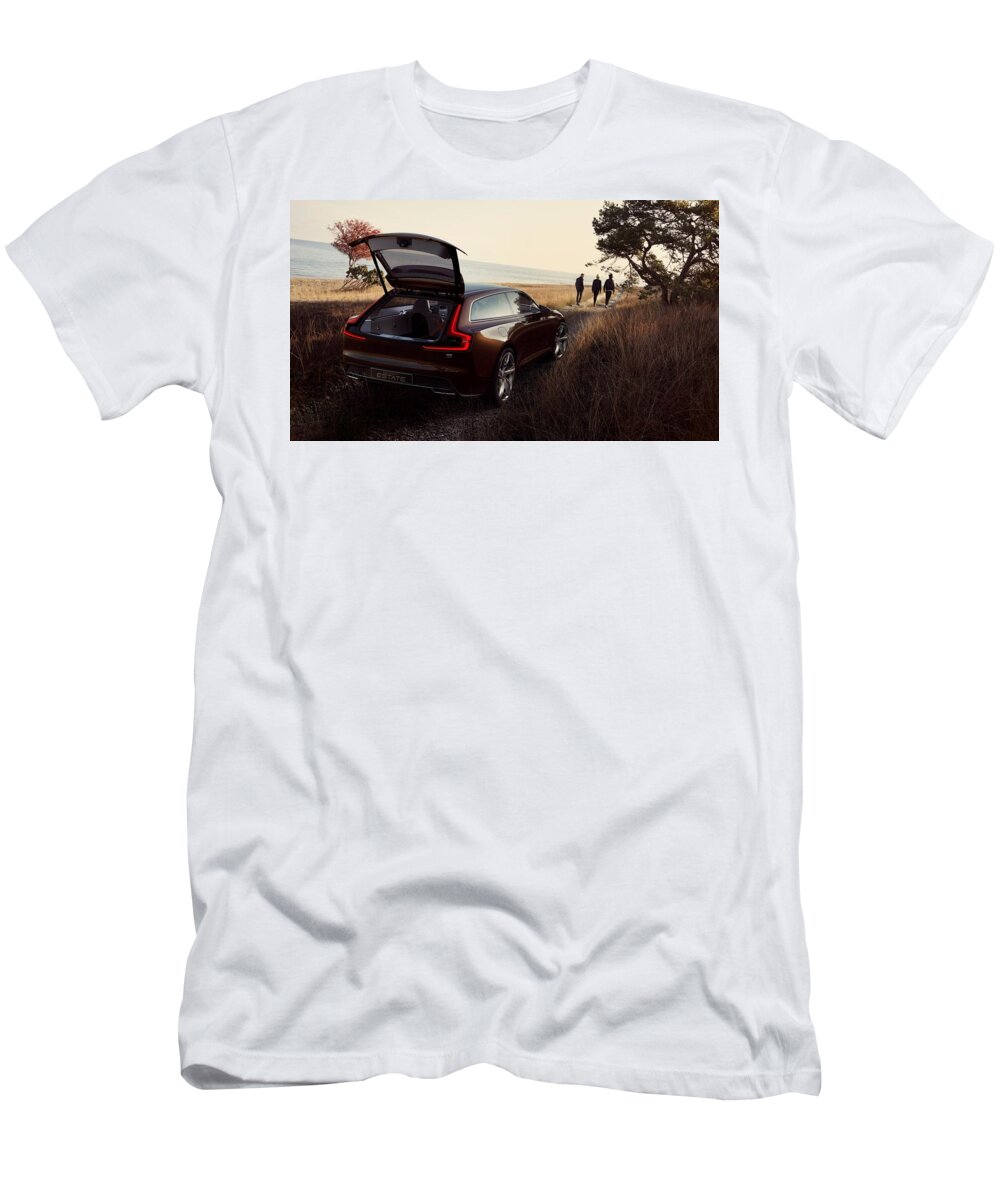 Volvo Estate Concept T-Shirt featuring the digital art Volvo Estate Concept by Super Lovely