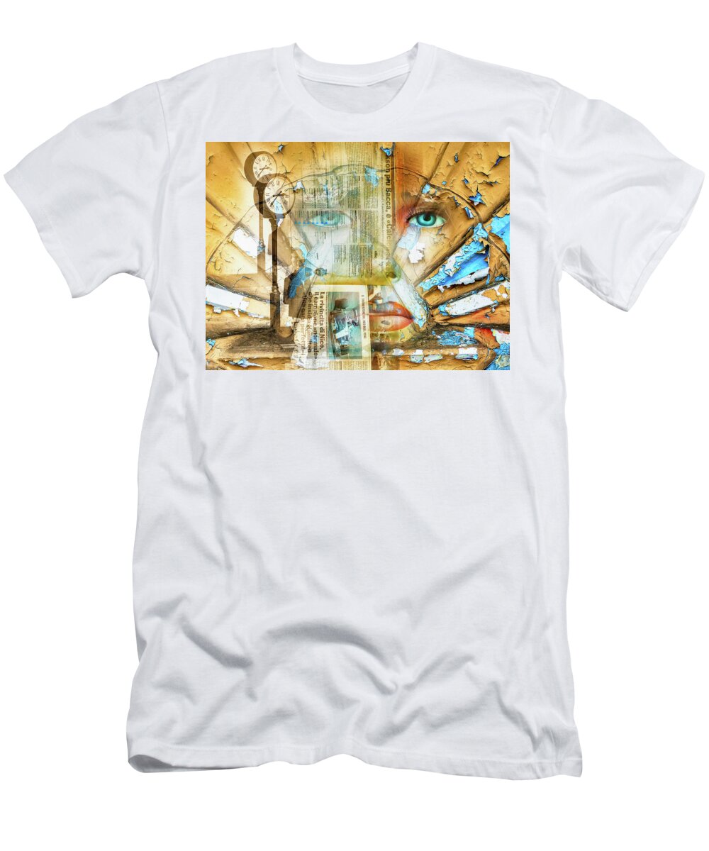 Woman T-Shirt featuring the digital art Waiting for you by Gabi Hampe
