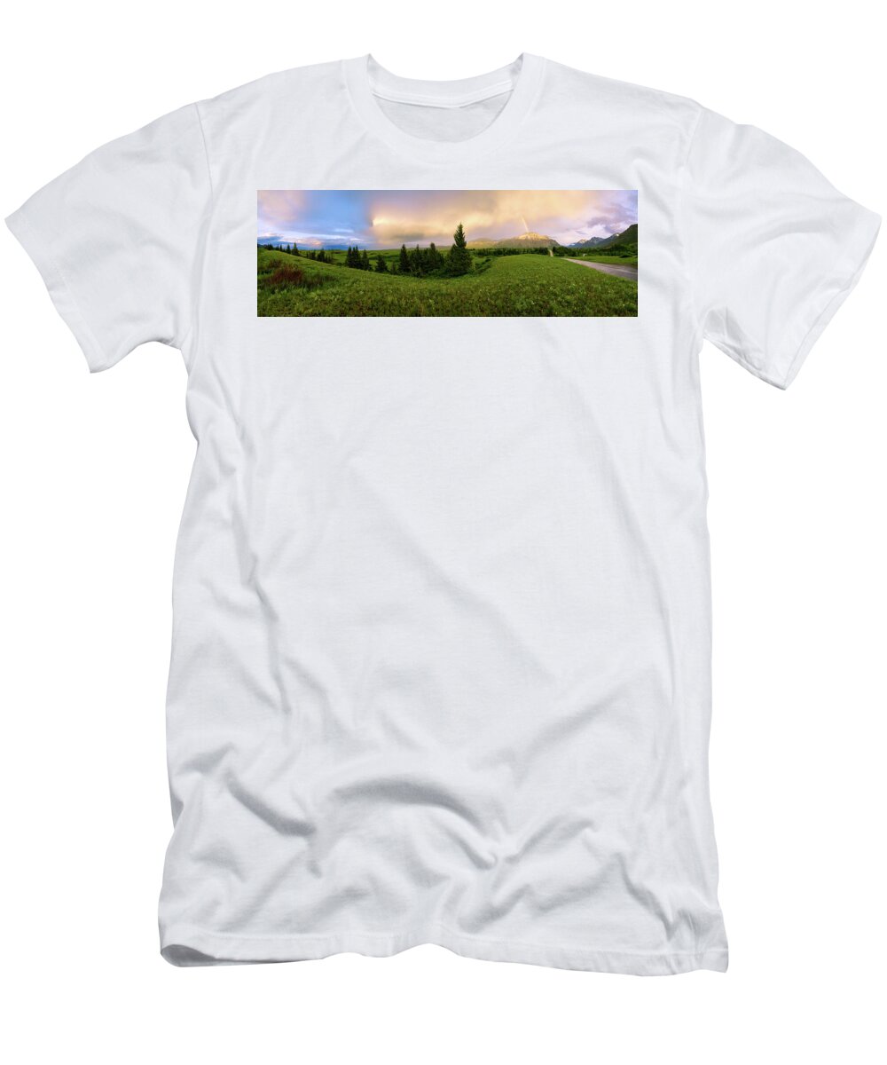 Warm The Soul T-Shirt featuring the photograph Warm the Soul Panorama by Chad Dutson