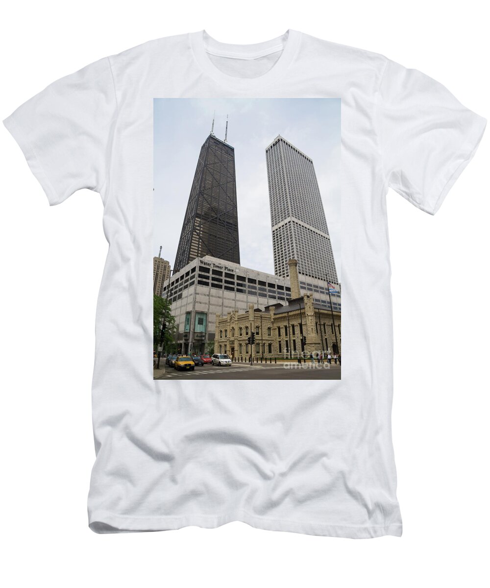 Chicago T-Shirt featuring the photograph Water Tower Place and Company by David Levin