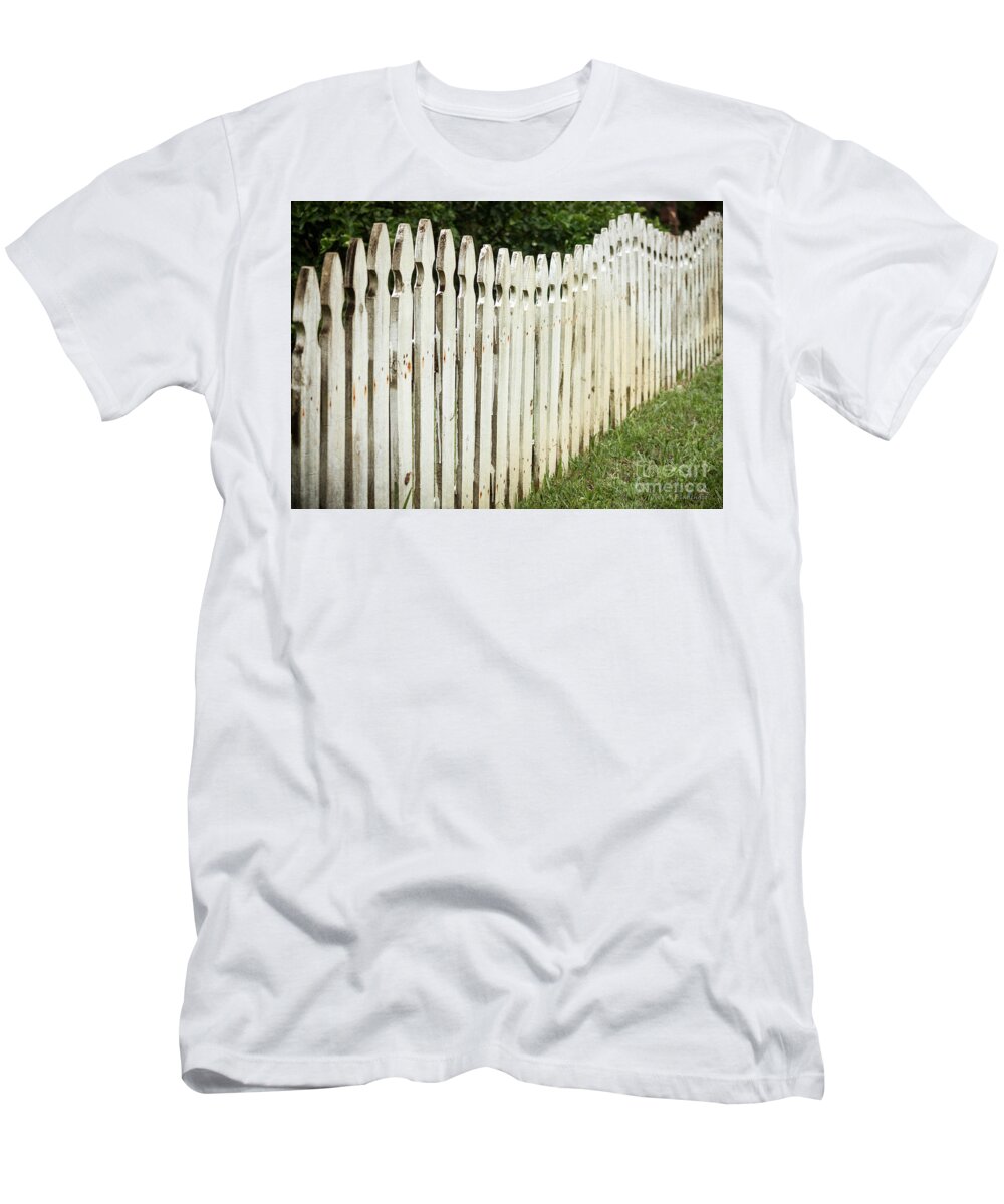 Florida T-Shirt featuring the photograph Weathered Fence by Todd Blanchard