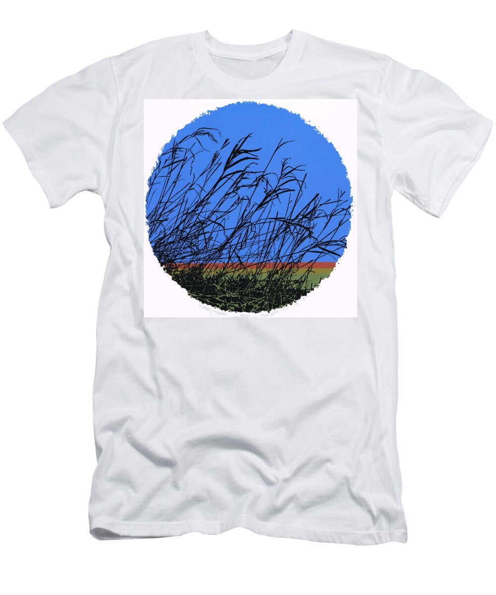 Abstraction T-Shirt featuring the photograph Weedscape by James Rentz