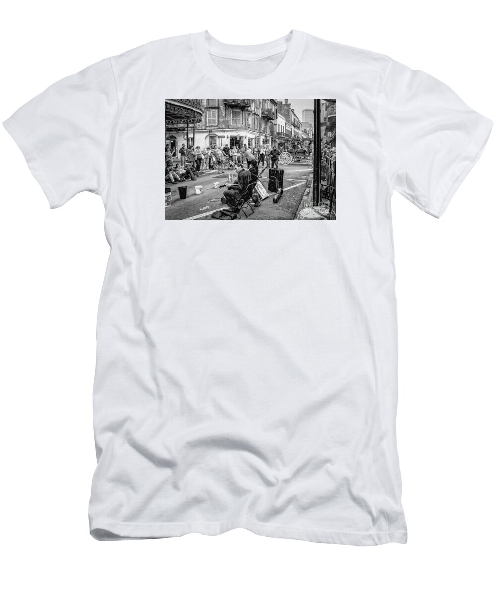  Musicians T-Shirt featuring the photograph Weekend Jazz on Royal St. NOLA by Kathleen K Parker