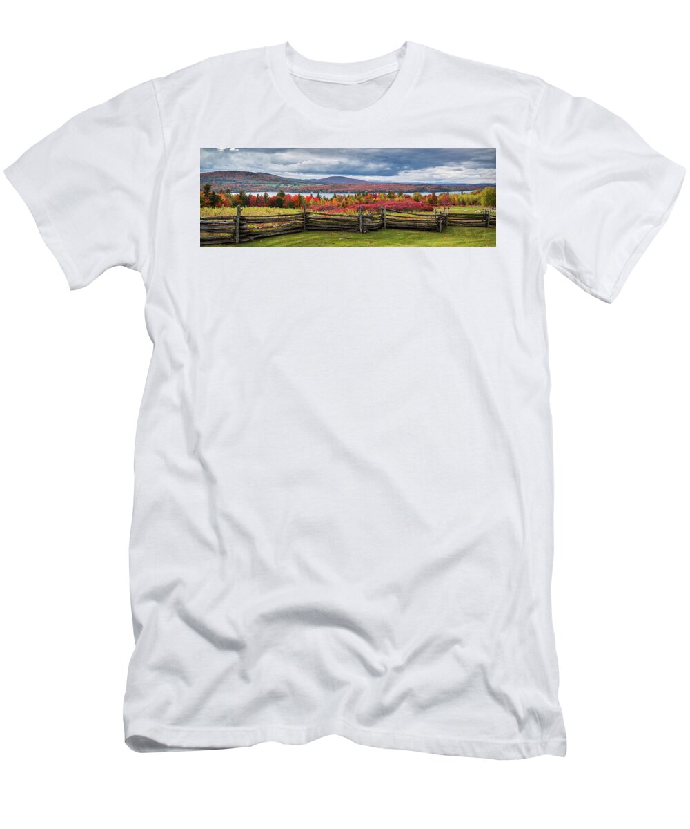 Vermont T-Shirt featuring the photograph Westmore Overlook by Tim Kirchoff