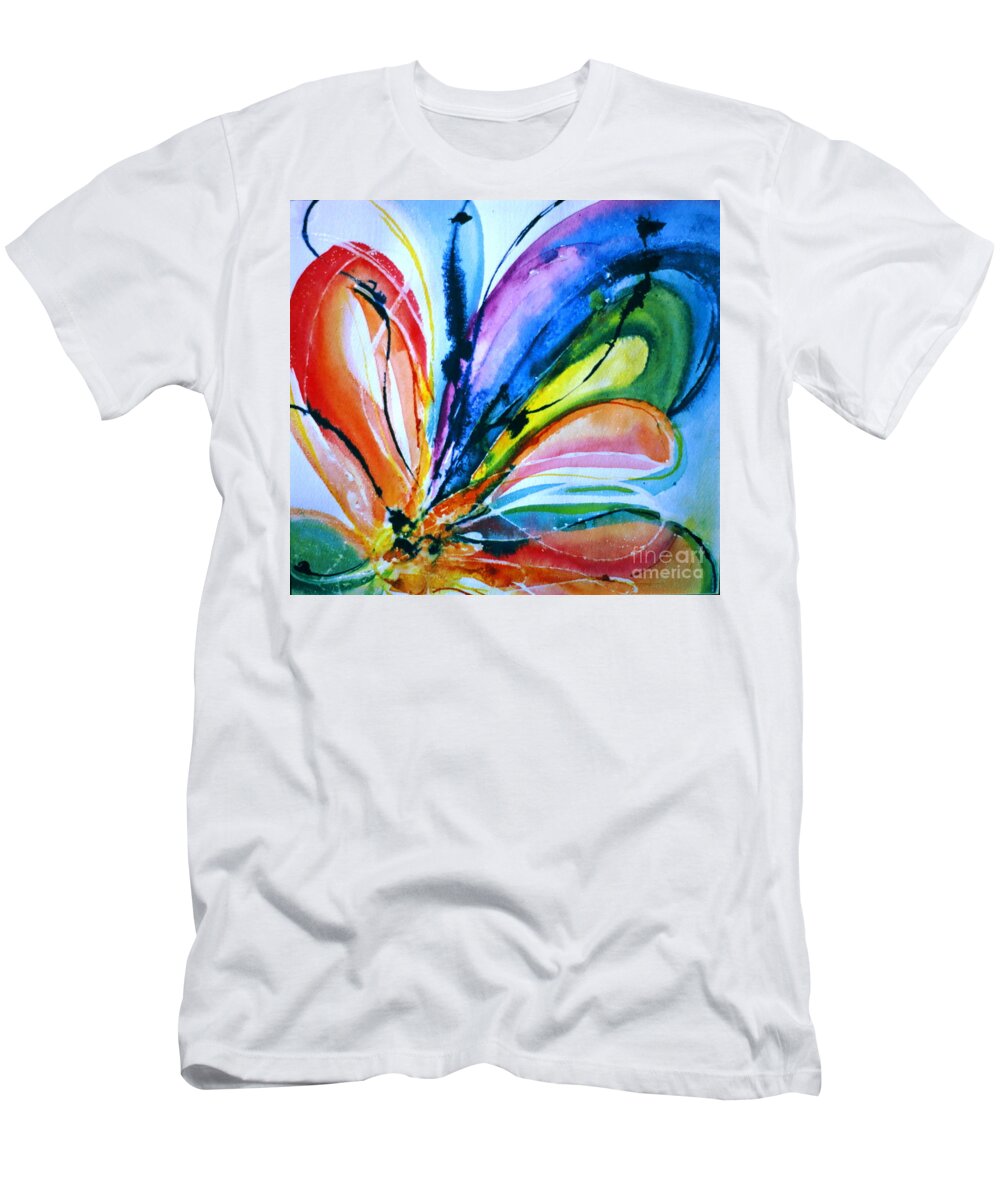 Insects T-Shirt featuring the painting What A Fly Dreams by Rory Siegel