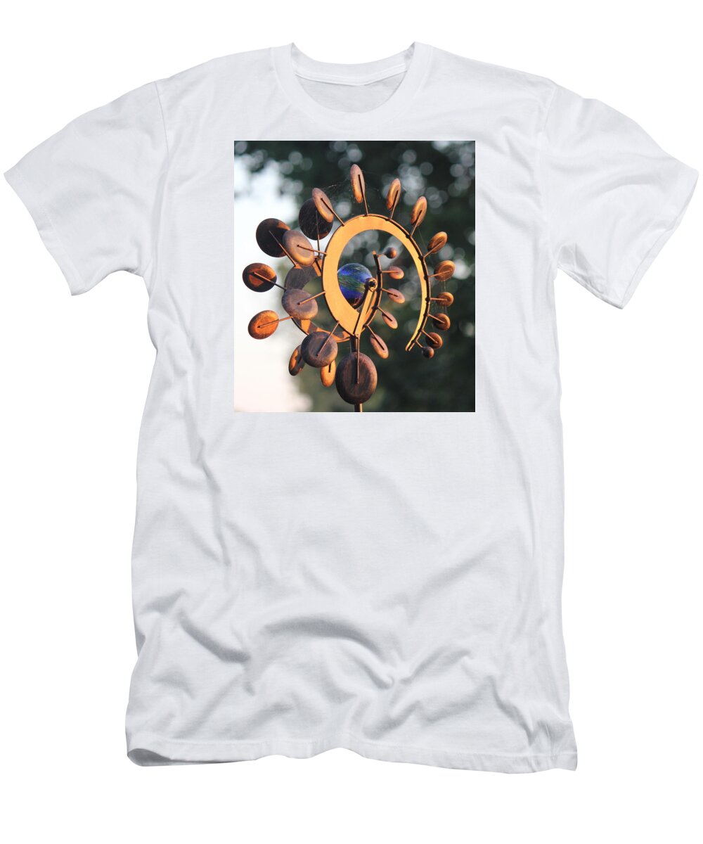 Wind T-Shirt featuring the photograph WhirlyGig by Sheri Simmons
