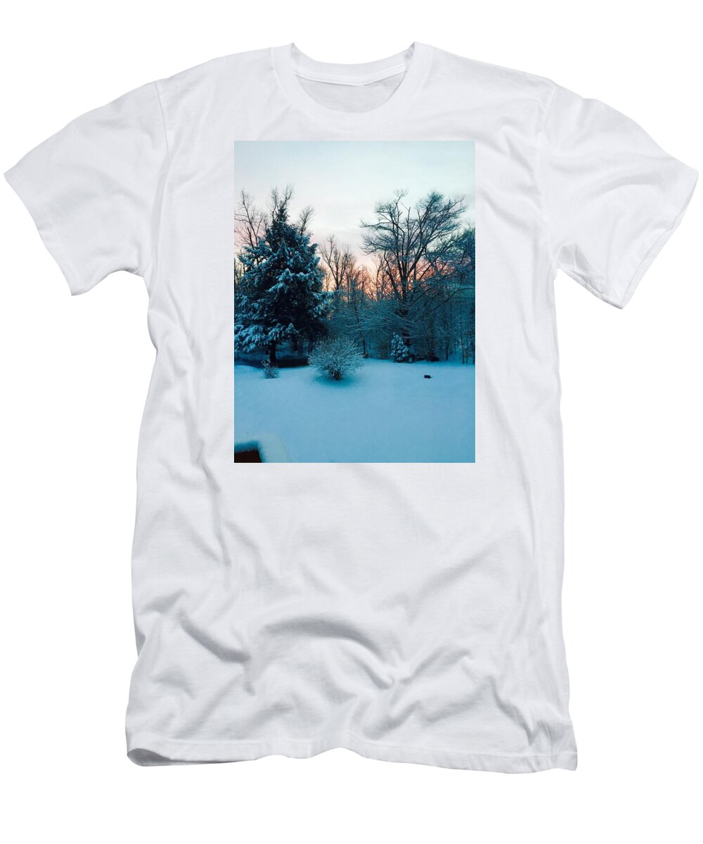  T-Shirt featuring the photograph White sunrise by Sierra Howe