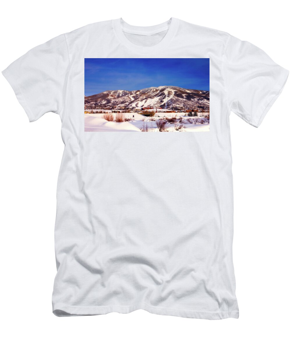 Steamboat Springs T-Shirt featuring the photograph Winter View - Steamboat Springs Colorado by Mountain Dreams