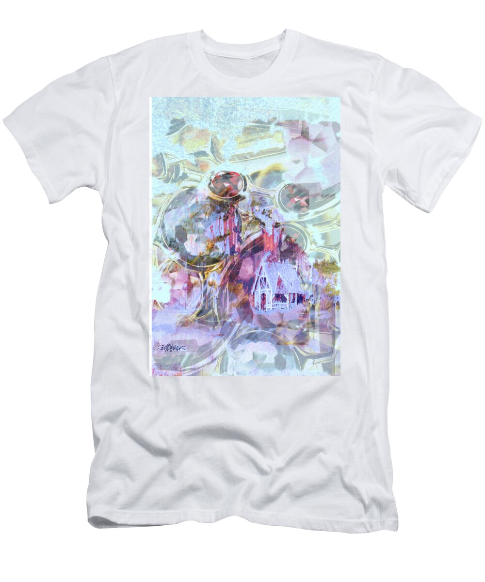 Winter Wind T-Shirt featuring the digital art Winters Blast by Seth Weaver