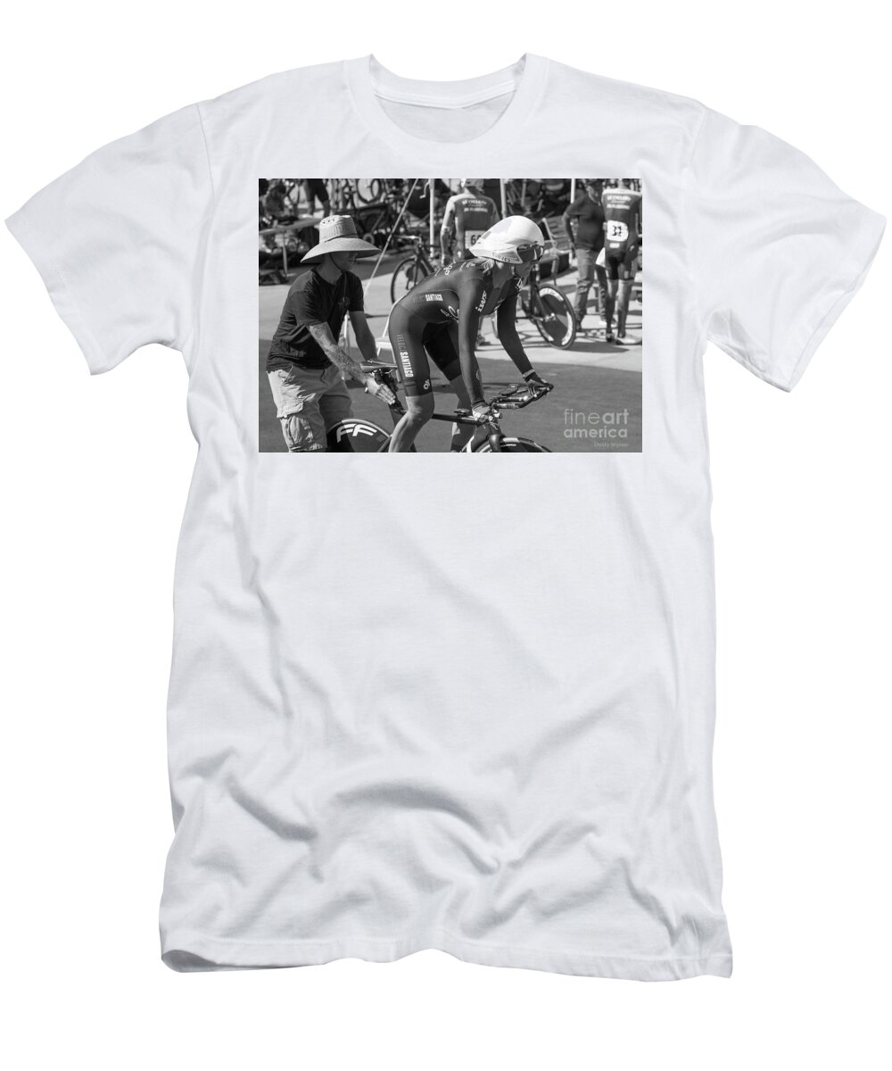 San Diego T-Shirt featuring the photograph Women's Individual Pursuit #1 by Dusty Wynne